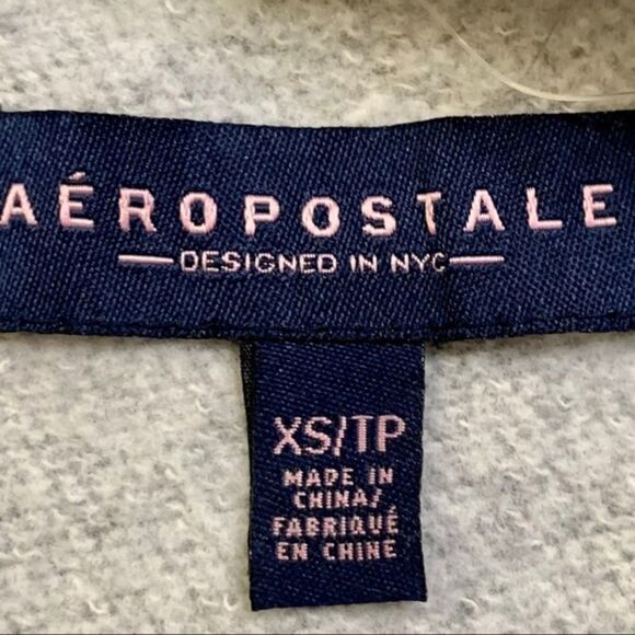  Aeropostale NEW Womens Gray Full Zip- Up  Hooded Jacket Size XS - Picture 4 of 9